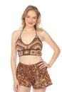 Load image into Gallery viewer, Granny Crochet Halter Top