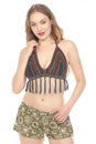 Load image into Gallery viewer, Santa Cruz Fringe Beaded Crochet Top