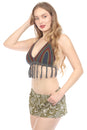 Load image into Gallery viewer, Santa Cruz Fringe Beaded Crochet Top
