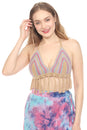 Load image into Gallery viewer, Santa Cruz Fringe Beaded Crochet Top