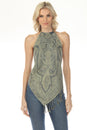 Load image into Gallery viewer, Fringe Paisley Halter Top