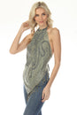 Load image into Gallery viewer, Fringe Paisley Halter Top