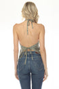 Load image into Gallery viewer, Fringe Paisley Halter Top