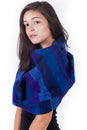 Load image into Gallery viewer, Warm tri stiped infinity scarf with Zipper