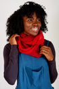 Load image into Gallery viewer, Crocheted Two Tone Infinity Scarf