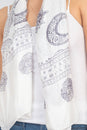 Load image into Gallery viewer, Celestial Zodiac Printed Soft Summer Scarf