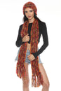 Load image into Gallery viewer, Multi Yarn Fringed Scarf