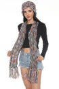Load image into Gallery viewer, Multi Yarn Fringed Scarf