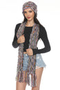 Load image into Gallery viewer, Multi Yarn Fringed Scarf