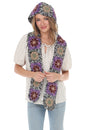 Load image into Gallery viewer, Granny Sq Crochet Hooded Scarf