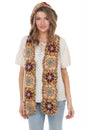 Load image into Gallery viewer, Granny Sq Crochet Hooded Scarf