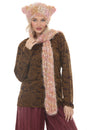 Load image into Gallery viewer, Soft Kitty Hooded Scarf