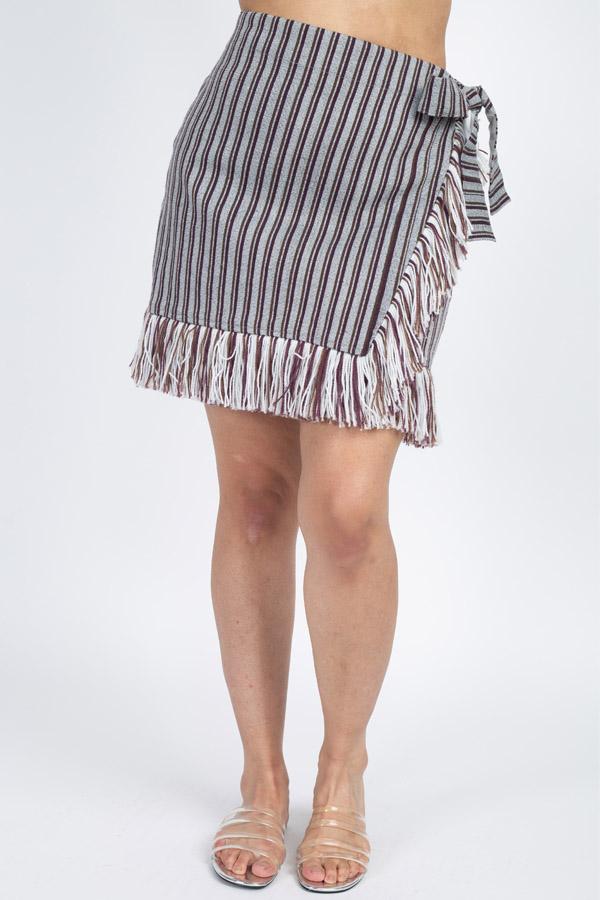 Women's Woven Winter Mini Skirt