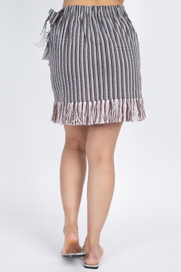 Women's Woven Winter Mini Skirt