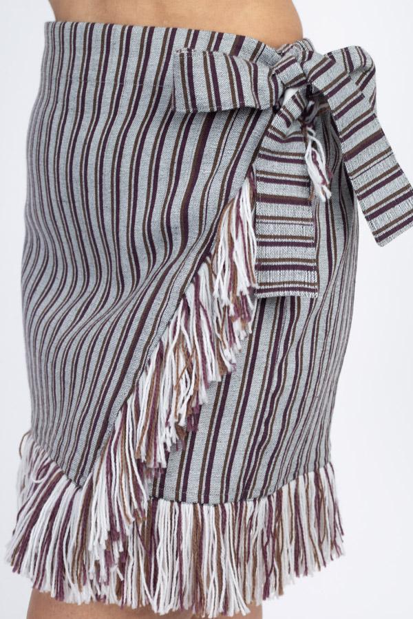 Women's Woven Winter Mini Skirt