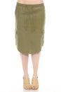 Load image into Gallery viewer, Hemp Cotton Midi Cargo Skirt