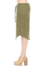 Load image into Gallery viewer, Hemp Cotton Midi Cargo Skirt