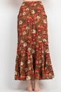 Load image into Gallery viewer, Mushroom Print Maxi Skirt