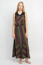 Load image into Gallery viewer, Striped Twirl Skirt Overall