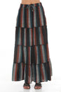 Load image into Gallery viewer, Stripe Tiered Maxi Skirt