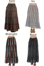 Load image into Gallery viewer, Stripe Tiered Maxi Skirt