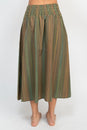 Load image into Gallery viewer, Striped A Line Midi Skirt