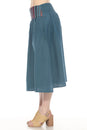 Load image into Gallery viewer, Homespun Striped Yoke Midi Skirt