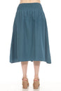 Load image into Gallery viewer, Homespun Striped Yoke Midi Skirt