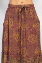 Load image into Gallery viewer, Tiered Lace Print Maxi Skirt