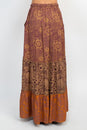 Load image into Gallery viewer, Tiered Lace Print Maxi Skirt
