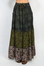 Load image into Gallery viewer, Tiered Lace Print Maxi Skirt