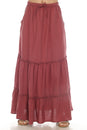 Load image into Gallery viewer, Homespun Tiered Maxi Skirt