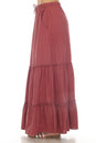 Load image into Gallery viewer, Homespun Tiered Maxi Skirt