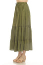 Load image into Gallery viewer, Homespun Tiered Maxi Skirt