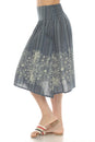 Load image into Gallery viewer, Midnight Floral Midi Skirt