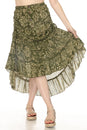 Load image into Gallery viewer, Cinched Hip Drawstring Ruffle Skirt