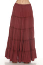 Load image into Gallery viewer, Five Layer Tiered Maxi Skirt