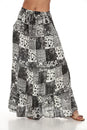 Load image into Gallery viewer, Boho Patchwork Tiered Maxi Skirt