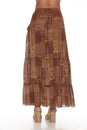 Load image into Gallery viewer, Boho Patchwork Tiered Maxi Skirt