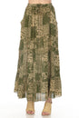 Load image into Gallery viewer, Boho Patchwork Tiered Maxi Skirt