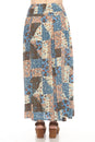 Load image into Gallery viewer, Mushroom Quilt Print Maxi Slit Skirt