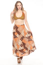 Load image into Gallery viewer, Mushroom Quilted Print Maxi Skirt