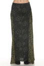 Load image into Gallery viewer, Flowy Lace Print Maxi Skirt