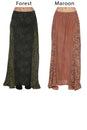 Load image into Gallery viewer, Flowy Lace Print Maxi Skirt