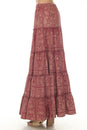 Load image into Gallery viewer, Bandana Tiered Maxi Skirt