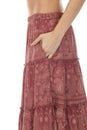 Load image into Gallery viewer, Bandana Tiered Maxi Skirt