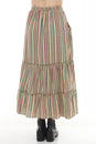 Load image into Gallery viewer, Rasta Tiered Maxi Skirt
