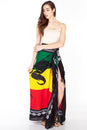 Load image into Gallery viewer, Lion of Judah Rasta Sarong Multi-Way Wrap
