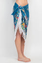 Load image into Gallery viewer, Fearless Floral Boho Chic Beach Pool Wrap Skirt