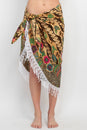 Load image into Gallery viewer, Fearless Floral Boho Chic Beach Pool Wrap Skirt